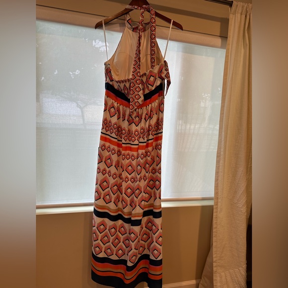Eliza J NWT Missy Geometric Halter Maxi Dress - Picture 11 of 14